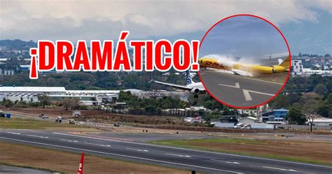 Impresionante Avión de carga se parte en dos al aterrizar en Costa Rica