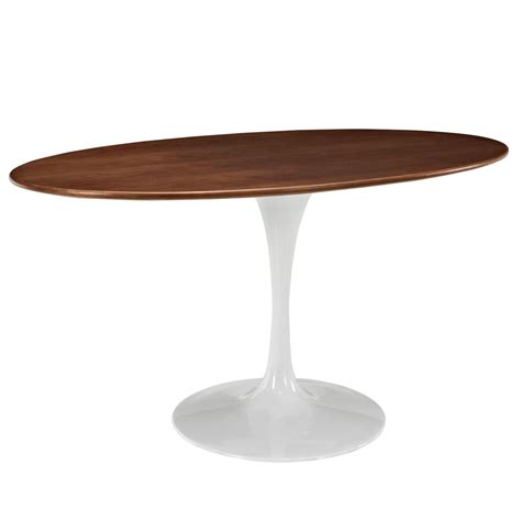 Lippa 60 Oval Walnut Dining Table In Walnut