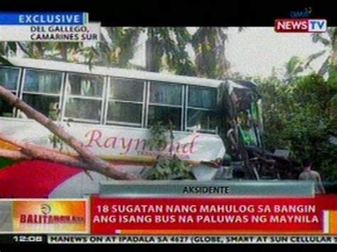 BT Exclusive 18 Sugatan Nang Mahulog Sa Bangin Sa CamSur Ang Isang