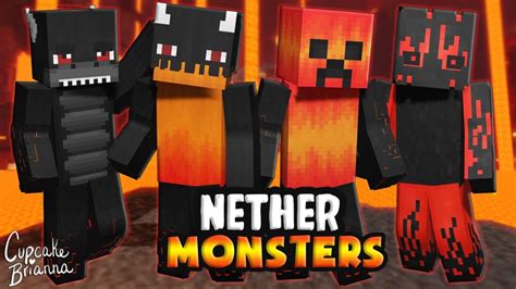 Nether Monsters Hd Skin Pack By Cupcakebrianna Minecraft Skin Pack