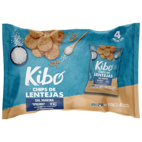 Chips De Lentejas Sabor A Sal Marina X Unidades Kibo