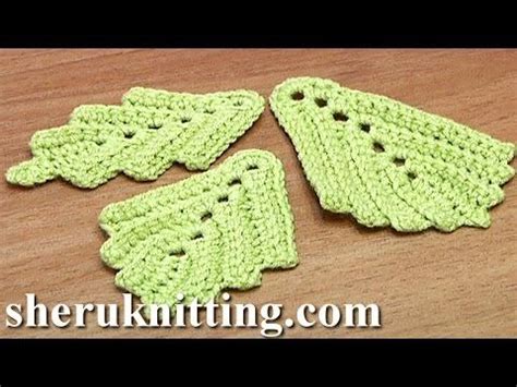 How To Crochet Two Side Leaf Work In Back Loops Tutorial 3 Crochet