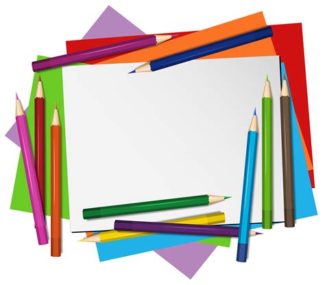 Colored Papers Clipart