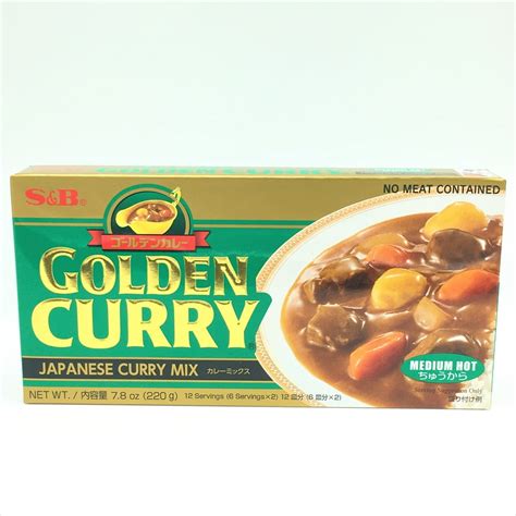 Japanese Curry Mix Sandb Golden Curry Medium Hot 220g
