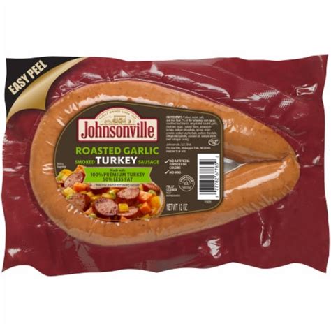 Johnsonville Roasted Garlic Smoked Turkey Sausage Oz Kroger