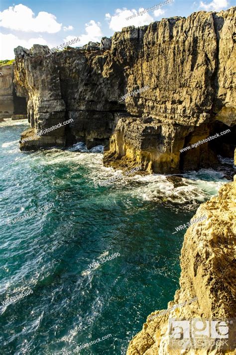 Hells Mouth Boca Do Inferno In Portuguese Is A Chasm Located In The Seaside Cliffs Close To