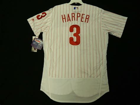 Autentica Maglia Majestic 2xl， Bryce Harper Philadelphia Phillies Tbtc 6240