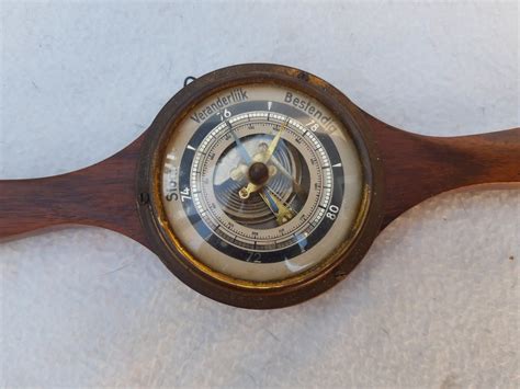 Barometer Barometer In The Shape Of An Airplane Propeller Wood