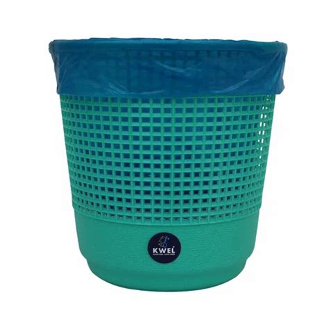 Green Open Top Plastic Mesh Dustbin Size Cmx Cmx Cm Capacity