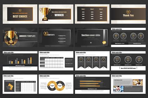 Awards Template Creative Powerpoint Templates Creative Market