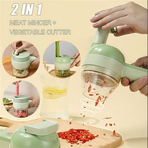 4 In 1 Portable Electric Vegetable Cutter Set Gpmsign