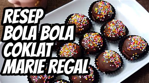 Resep Dan Cara Membuat Bola Bola Coklat Biskuit Marie Regal Sprinkle