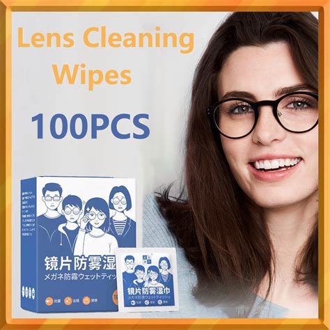 100Pcs Anti-Fog Lens Wipes | Spectacle Wipes | Glasses Cleaning Wipes ...