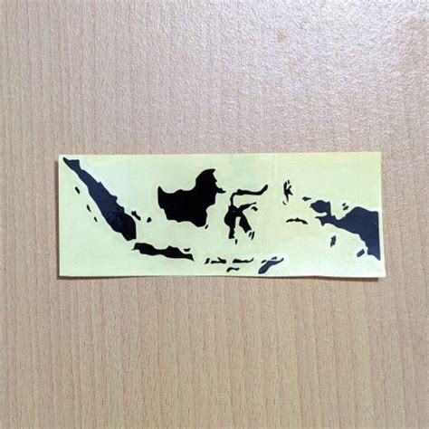 Stiker Peta Indonesia Stiker Cutting Peta Indonesia Sticker Motor Peta