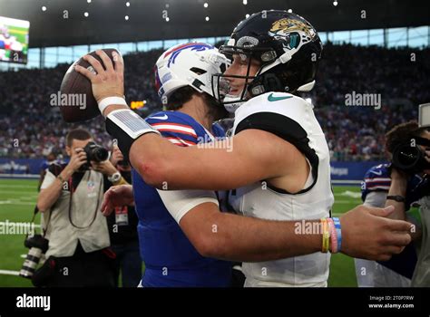 Buffalo Bills Josh Allen Left And Jacksonville Jaguars Trevor