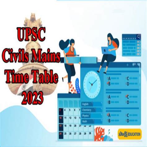 UPSC Civils Mains Time Table 2023 Out Sakshi Education