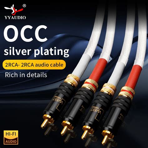 Yyaudio Hi End N Occ Silver Plated Rca Audio Cable Strands Audio