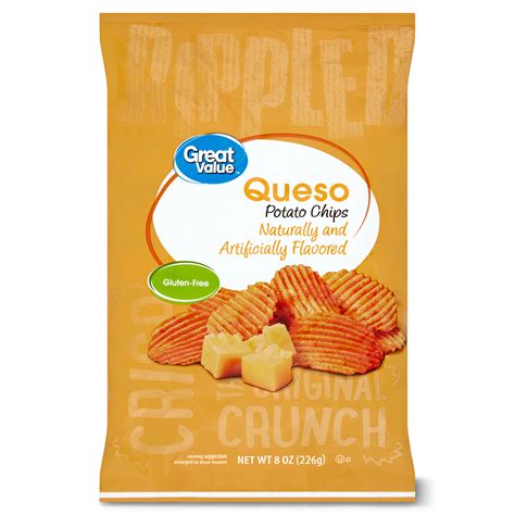 Great Value Queso Potato Chips 8 Oz The Market Depot