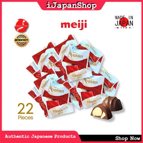 Meiji Macadamia Milk Chocolate Big Pack 22 Pieces Expiry Date 32024