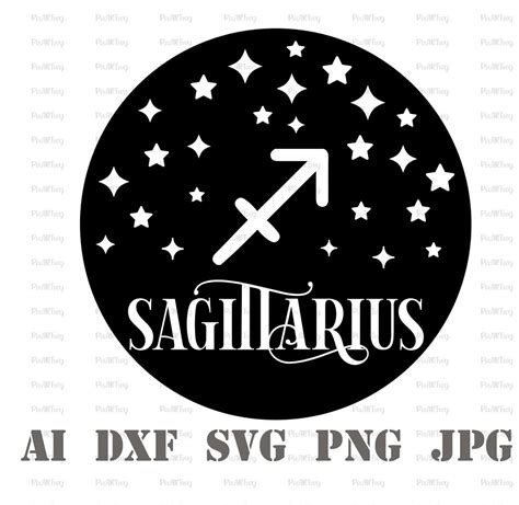 Sagittarius Svg Sagittarius Zodiac Svg Zodiac Sign Svg Zodiac Etsy