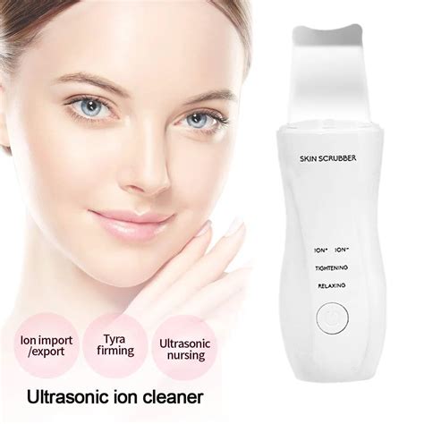 Ultrasonic Skin Scrubber Blackhead Remover Face Scrubber Cleanser