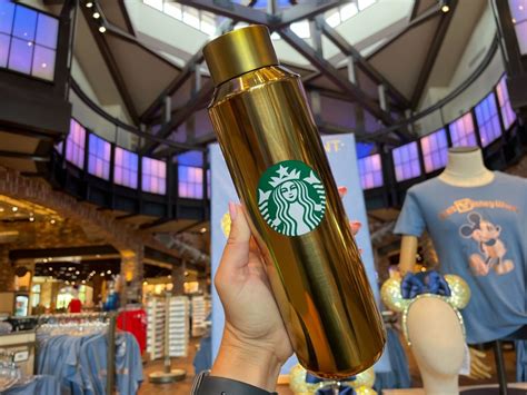 Golden Starbucks Bottle Joins 50th Anniversary Earidescent Shimmer