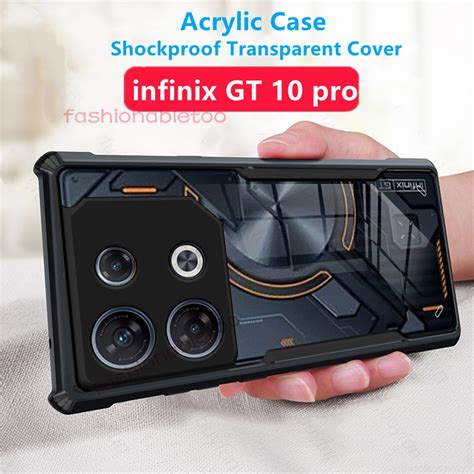 เคสโทรศัพท์มือถืออะคริลิค Tpu ใส กันกระแทก สําหรับ Infinix Gt 10 Pro