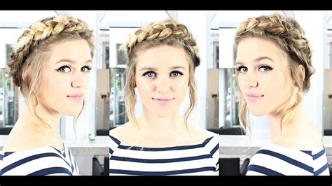 Krone Frisur Easy Holl Ndischer Zopf Easy Crown Braid Tutorial