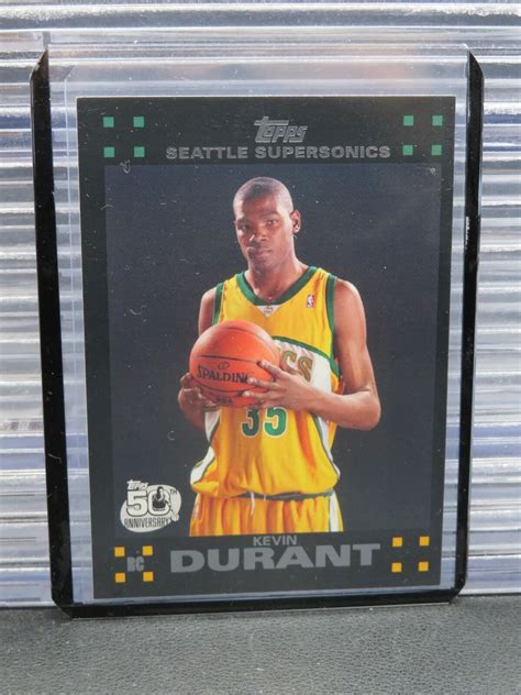 Topps Kevin Durant Rookie Card Rc Supersonics Ebay