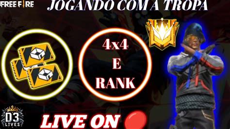 Free Fire Ao Vivo Rumo Ao Elite E Gerando C Digo De Equipe Brota