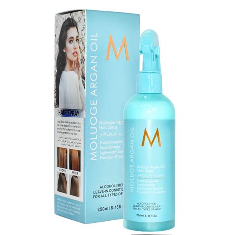 Spray reparador de cabello de aceite de argán 250 ml presentación