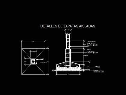 amante Yo Estar satisfecho plano de zapatas y columnas patrón