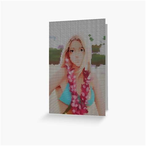 Sexy Anime Girl In Bikini Pixel 8 Bit Art Greeting Card For Sale By PixelDripped Redbubble