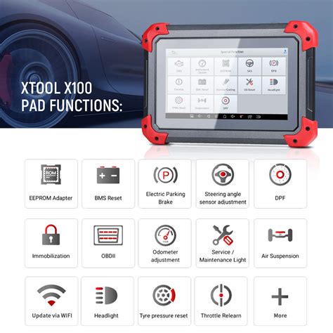 XTool X100 PAD Tablet Key Programmer With EEPROM Adapter