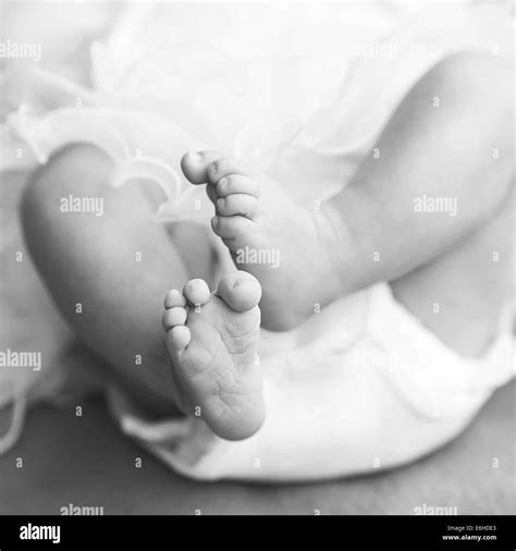 Newborn Baby Feet Stock Photo Alamy