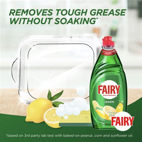 Fairy Ultra Concentrate Lemon Dishwashing Liquid 800ml | Woolworths
