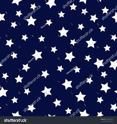 Simple Pattern Stars Dark Blue Background Stock Vector (Royalty Free ...