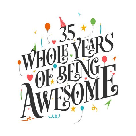 Happy 35th Birthday Illustrations Royalty Free Vector Graphics And Clip Art Istock