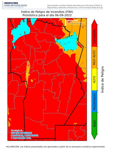 Córdoba De Rojo Así Está El Mapa De Riesgo De Incendios Para Hoy