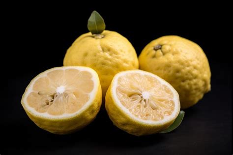 Premium Ai Image Japanese Yuzu Lemon