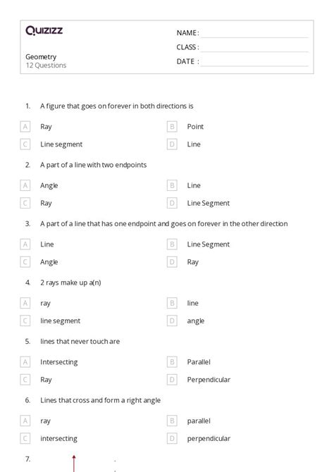 50 Geometry Worksheets For 5th Grade On Quizizz Free And Printable