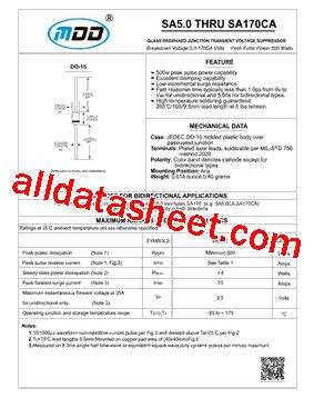 Sa A Datasheet Pdf Microdiode Electronics Jiangsu Co Ltd