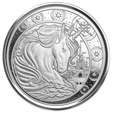 Ghana Unicorn Oz Silver Proof Like Coin