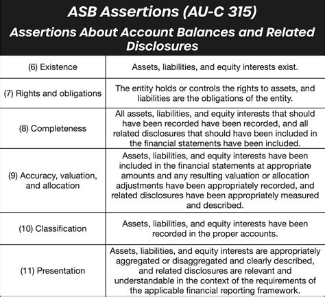 Audit Assertions With Examples