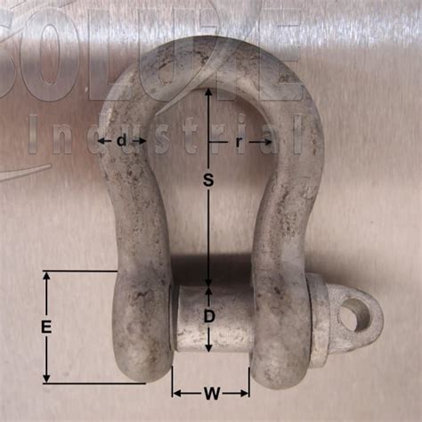 Large Bow Shackles High Tensile With Type A Pins Galvanised From