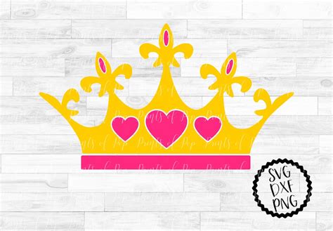 Prinzessin Krone Svg Tiara Clipart Krone Sublimation Svg Dxf Png