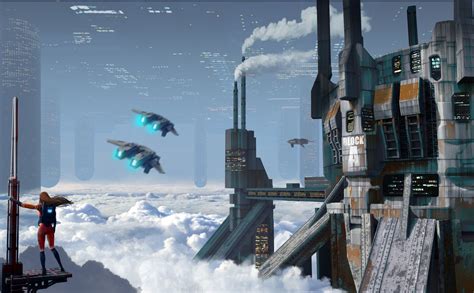 Above The Clouds Beauty Art Sci Fi Alex Peryan Joyreactor