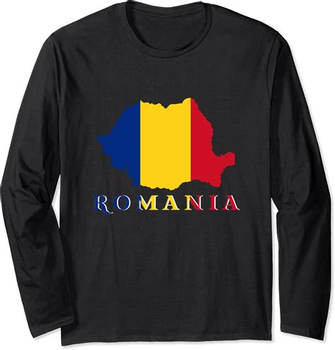 Romania Romanian Flag Long Sleeve T Shirt Uk Fashion