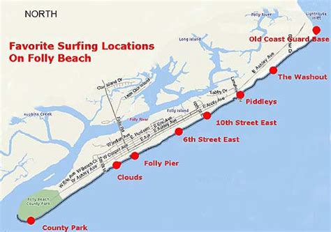 Surf Locations in Folly Beach, SC | FollyBeach.com®