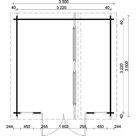 Alpholz Gartenhaus Vinea aus Massiv Holz Gerätehaus mit 40 mm